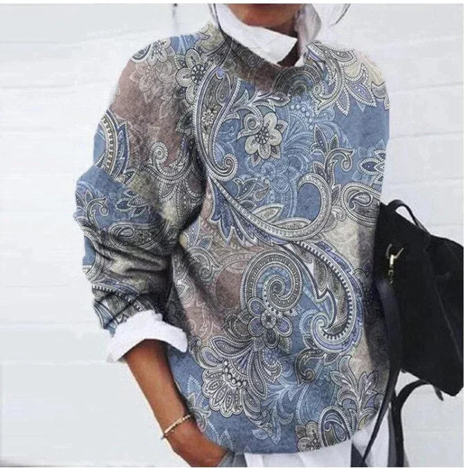 Verfeinerter Pullover mit Print - Sienna