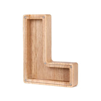 Holz Alphabet Sparschwein - LetterSaver