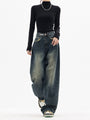 Y2K Vintage Baggy Damenjeans - Luna