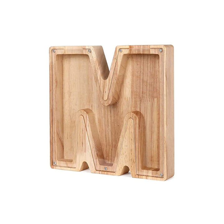 Holz Alphabet Sparschwein - LetterSaver