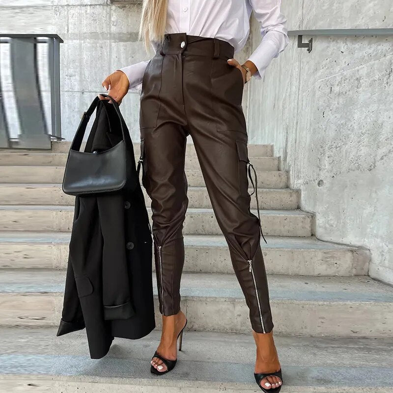 Trendy Damenlederhose - Sophie