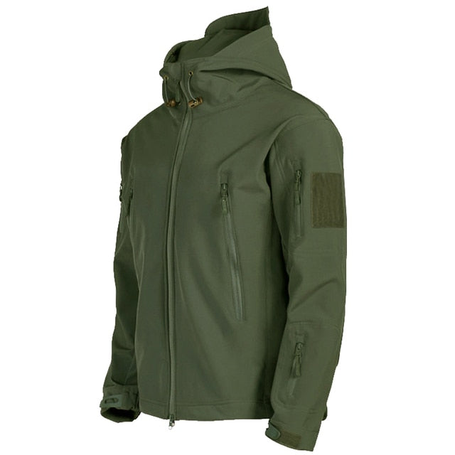 Herren Softshell Jacke mit Kapuze - Titan