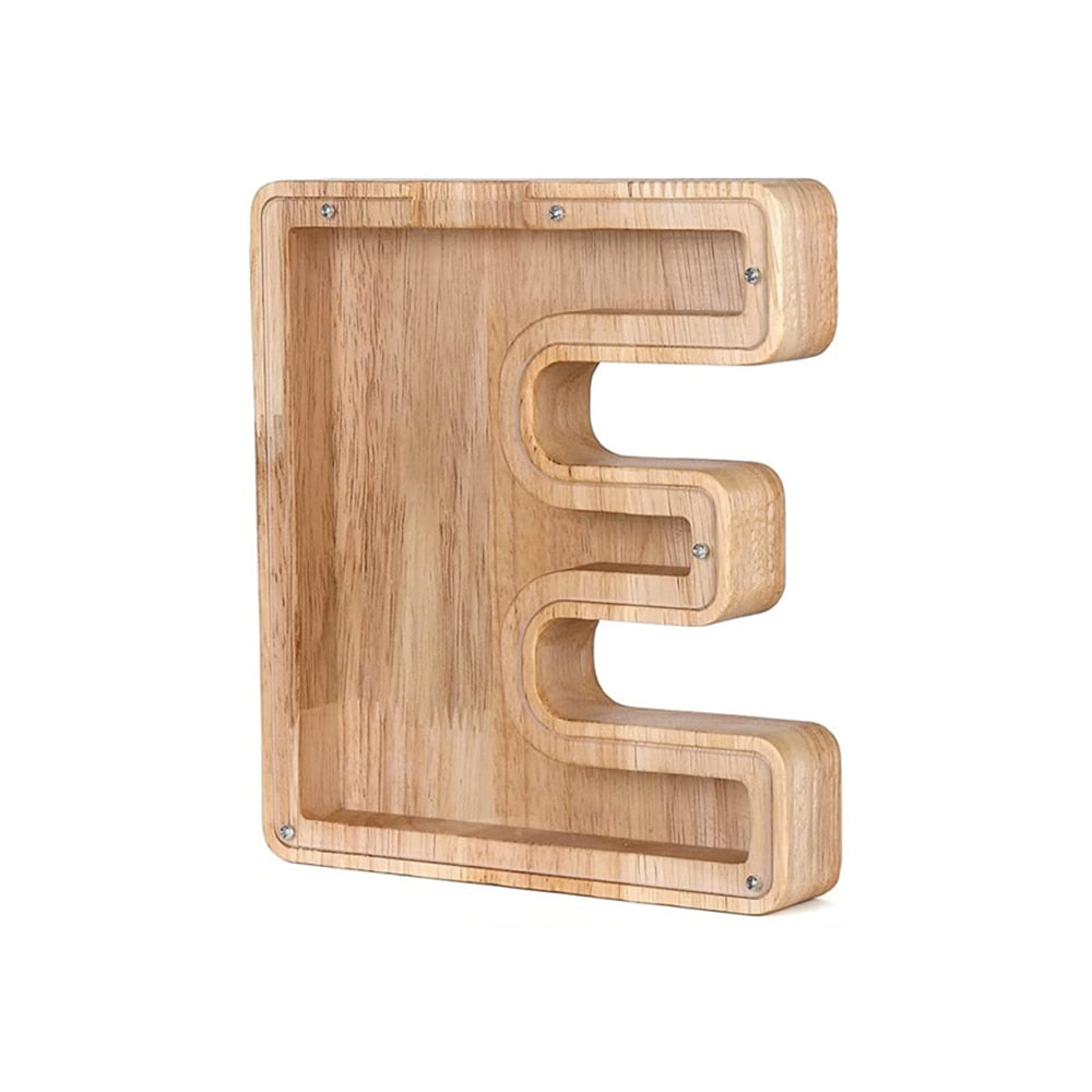 Holz Alphabet Sparschwein - LetterSaver