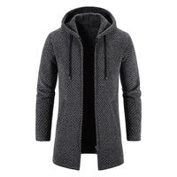 Mittellanger Woll-Hoodie für Herren - Luca