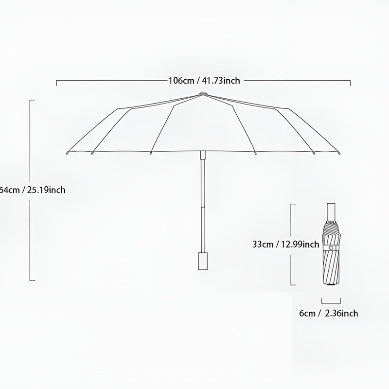 Nachhaltiger Regenschirm mit UV-Schutz – StormShield