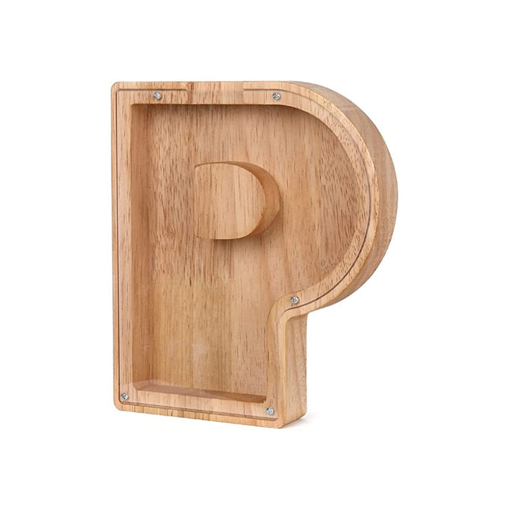 Holz Alphabet Sparschwein - LetterSaver