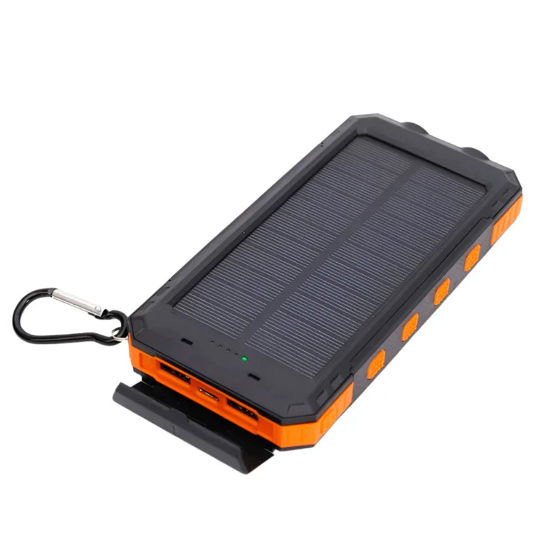 Solarbetriebene Powerbank mit Taschenlampe – SolarCharge Pro