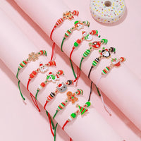 12-teiliges Weihnachtsschnur-Armband-Set