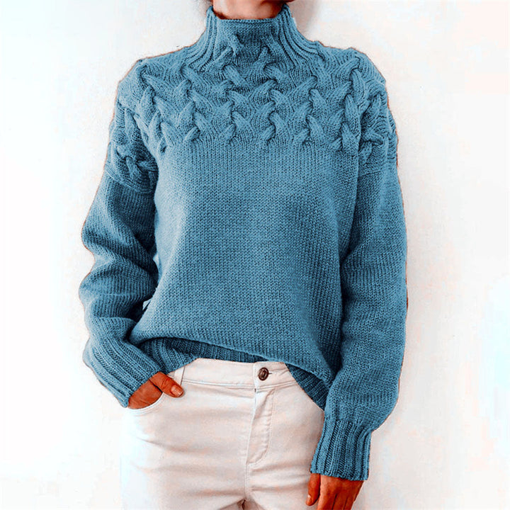 Gestrickter Damen Rollkragenpullover - Isabelle