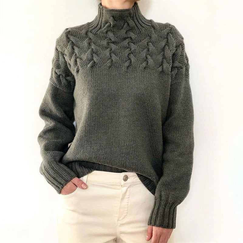 Gestrickter Damen Rollkragenpullover - Isabelle