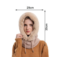 3-in-1 Winter-Schal und Mütze für Damen - Isabella