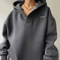 Trendy Oversized Damen-Hoodie mit Kapuze - Luna