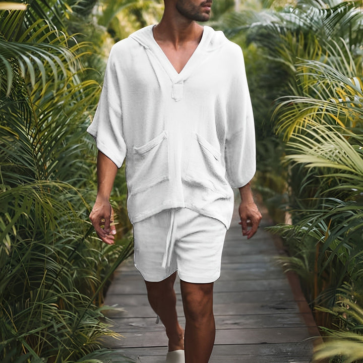 Herren Bali Boho Zweiteiler | Hemd & Shorts