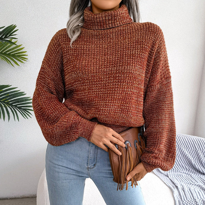 Bequemer Strickrollkragenpullover - Emilia