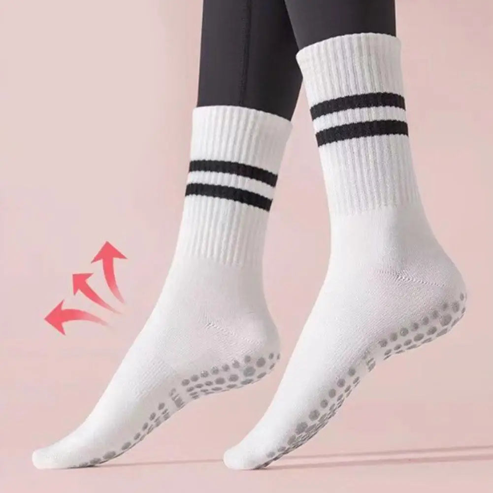 Antirutsch Mid-Tube Sportsocken für Fitness und Yoga - GripFit