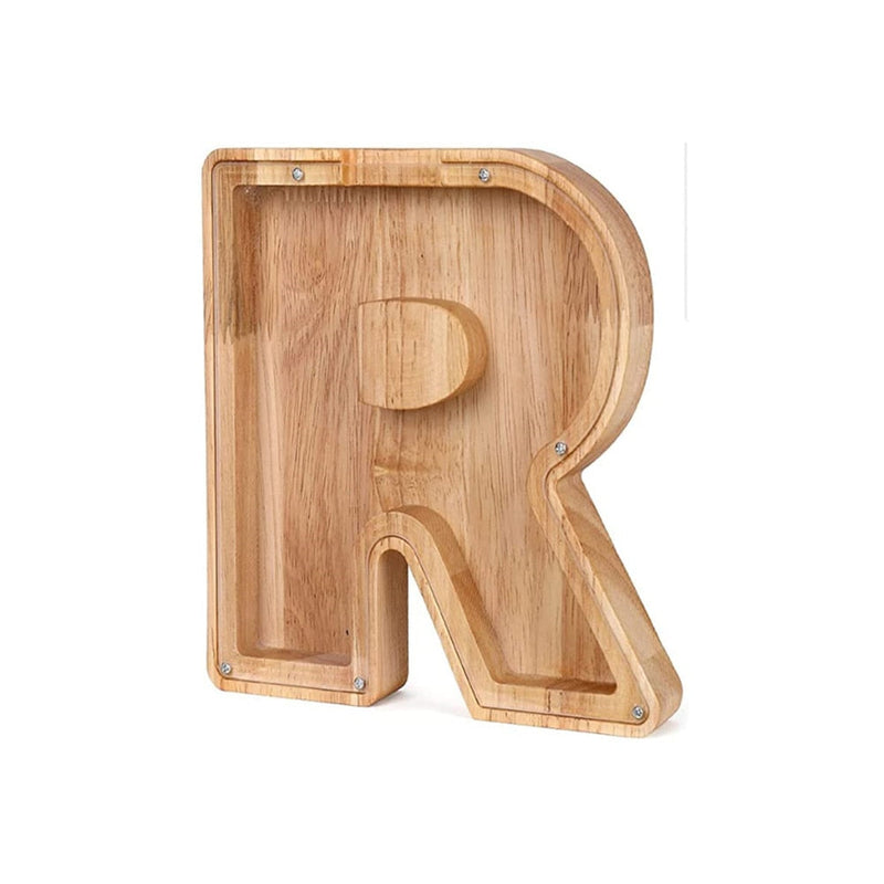 Holz Alphabet Sparschwein - LetterSaver