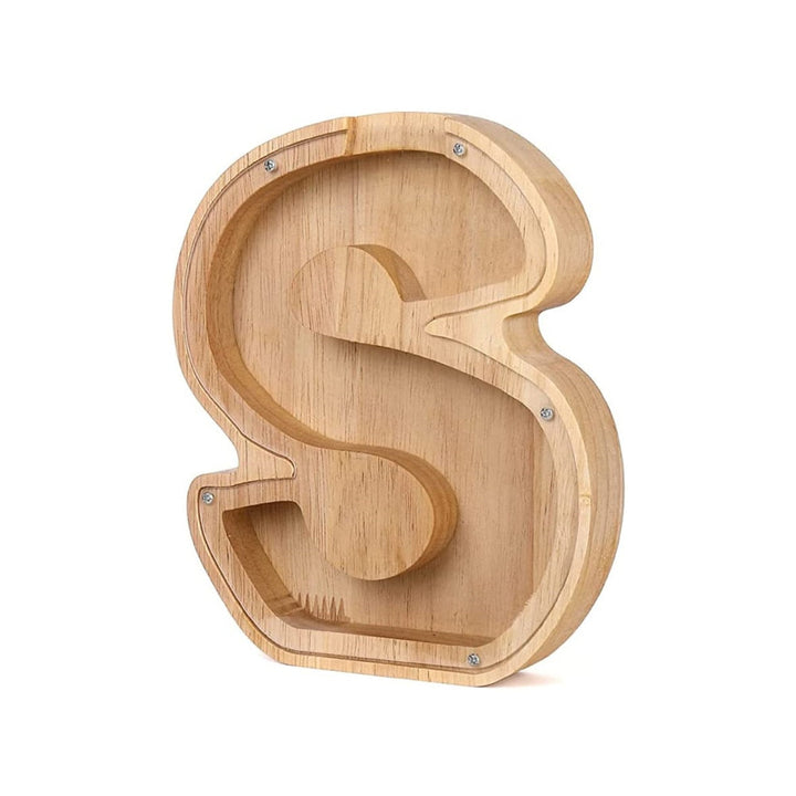 Holz Alphabet Sparschwein - LetterSaver