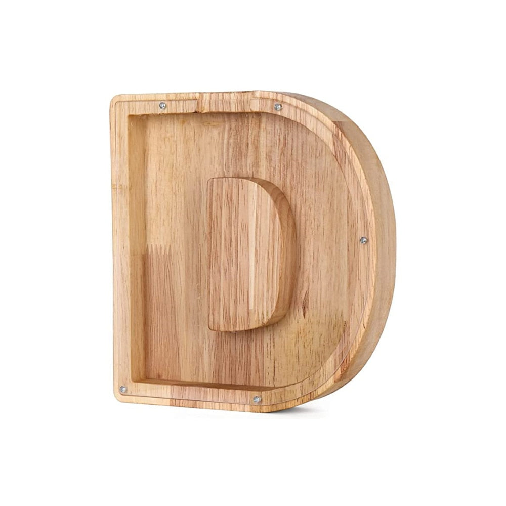 Holz Alphabet Sparschwein - LetterSaver