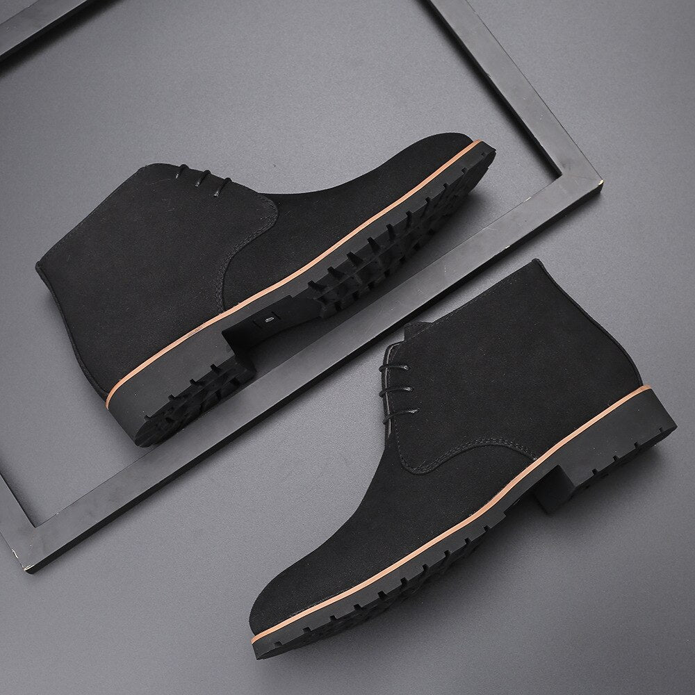 Leder-Suede-Stiefeletten für Herren - Hudson