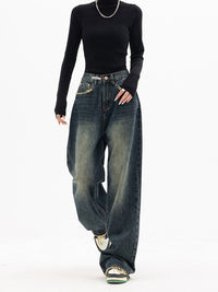 Y2K Vintage Baggy Damenjeans - Luna