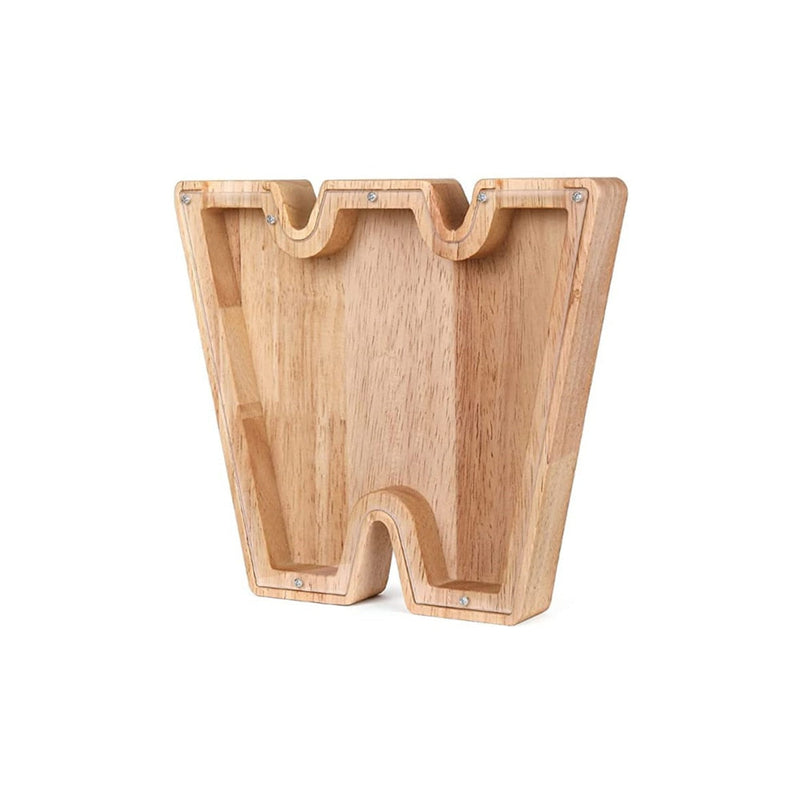 Holz Alphabet Sparschwein - LetterSaver