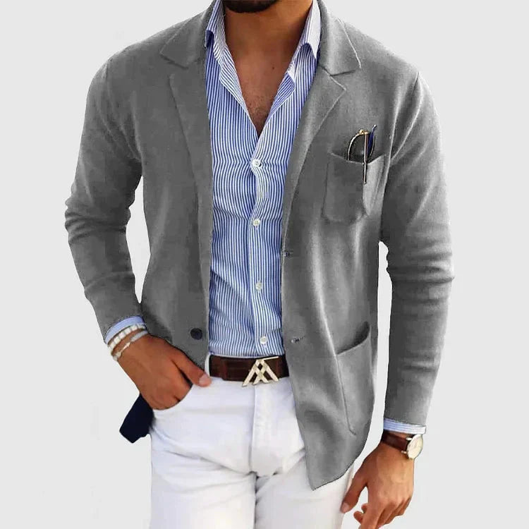 Stilvoller Herrenblazer mit Casual-Knopftaschen und Reverskragen - Lorenzo