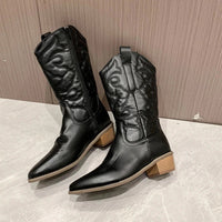 Retro Western Cowboy Damenstiefel - Daisy