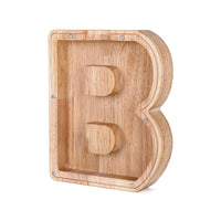 Holz Alphabet Sparschwein - LetterSaver