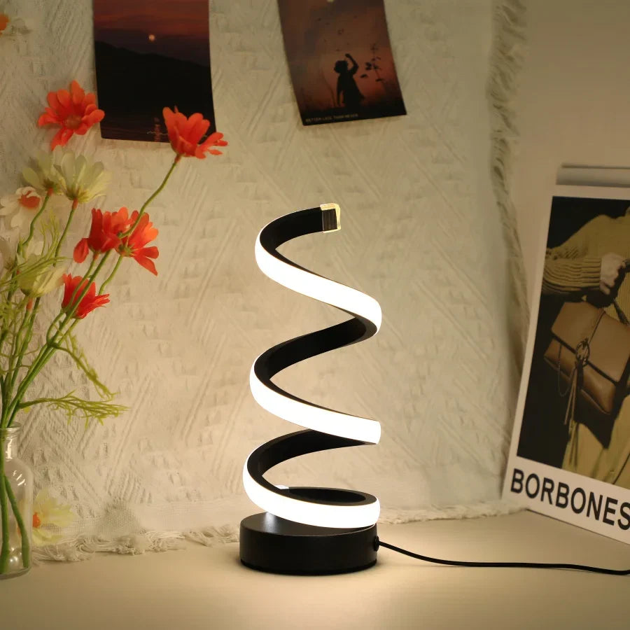 Moderne S-förmige Schreibtischlampe - FlexiGlow