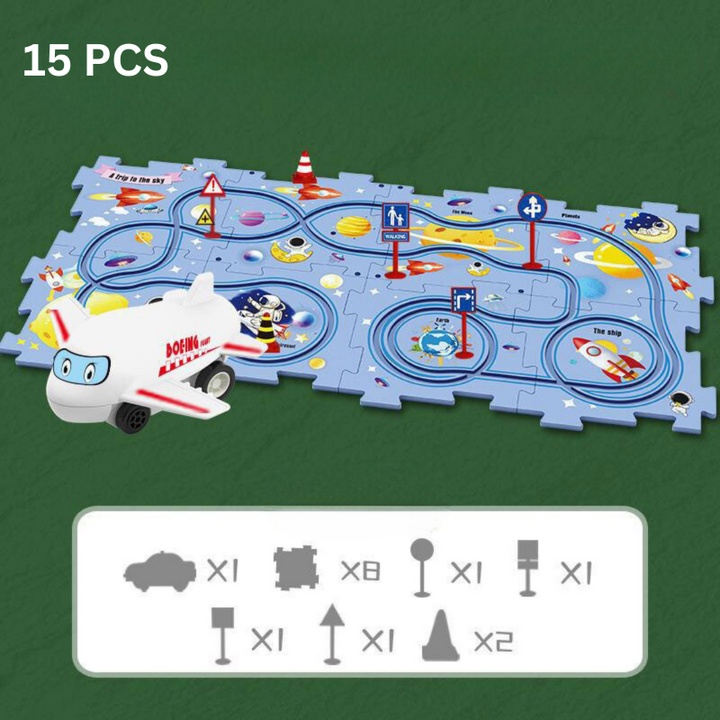 Problemlösende Kinderpuzzle - RacePuzzle