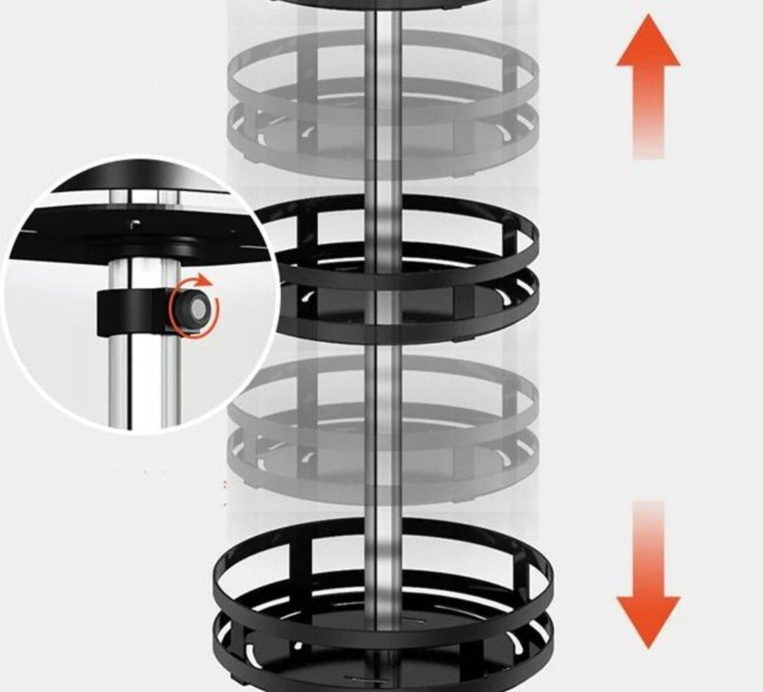 Drehbares Aufbewahrungsregal - TwistRack 360°