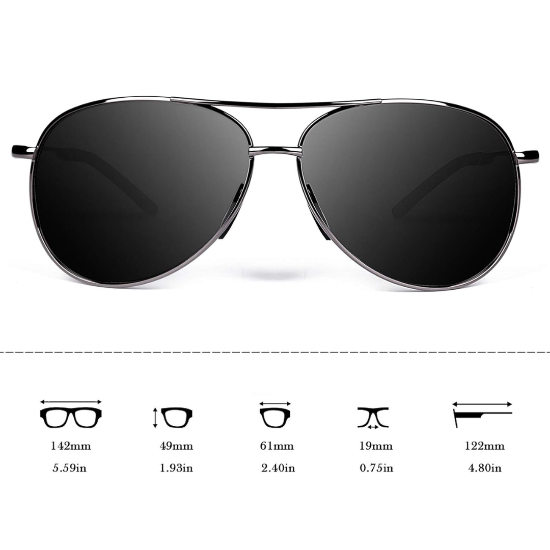 Premium Polarisierte Aviator Sonnenbrille - Joey