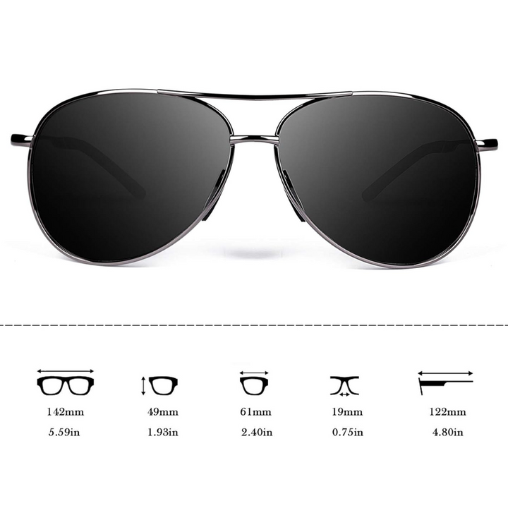 Premium Polarisierte Aviator Sonnenbrille - Joey