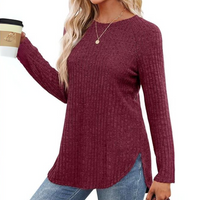 Loose Fit Crew Neck Sweater Tunika – Barbara