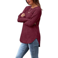 Loose Fit Crew Neck Sweater Tunika – Barbara