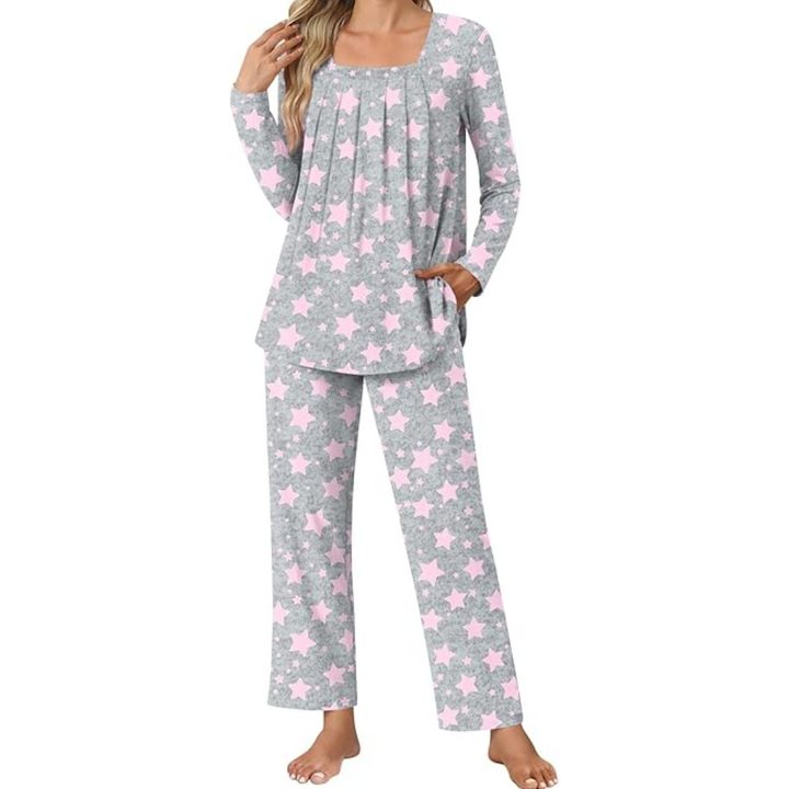 Bequeme 2-teilige Lounge-Pyjama mit Taschen – Laetitia