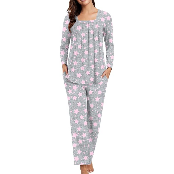 Bequeme 2-teilige Lounge-Pyjama mit Taschen – Laetitia