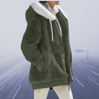 Casual Fleece-Weste mit Kapuze - Elena