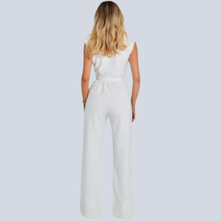 Ärmelloser Jumpsuit in Hazel-Farbe