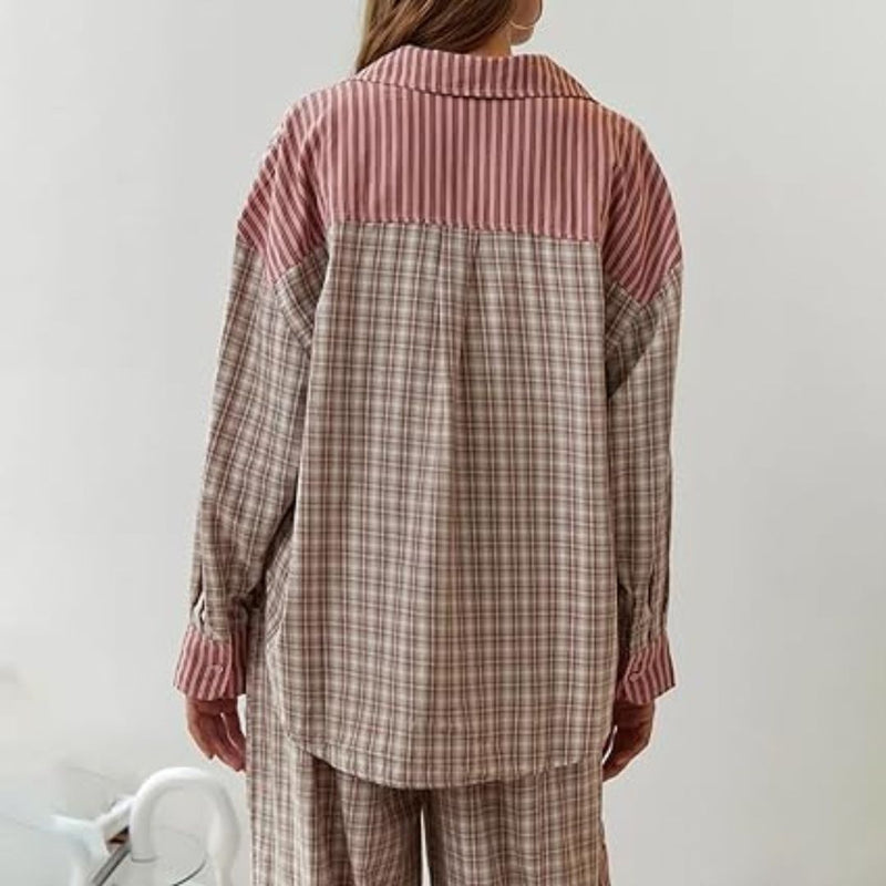 Liza kariertes Pyjama