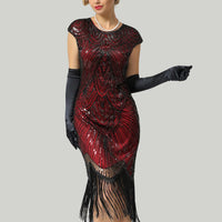 Carmi 1920er Gatsby-Stil Glitzerkleid