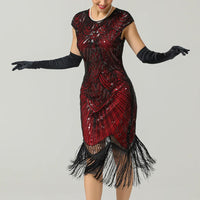 Carmi 1920er Gatsby-Stil Glitzerkleid