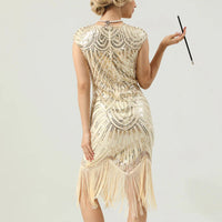 Carmi 1920er Gatsby-Stil Glitzerkleid