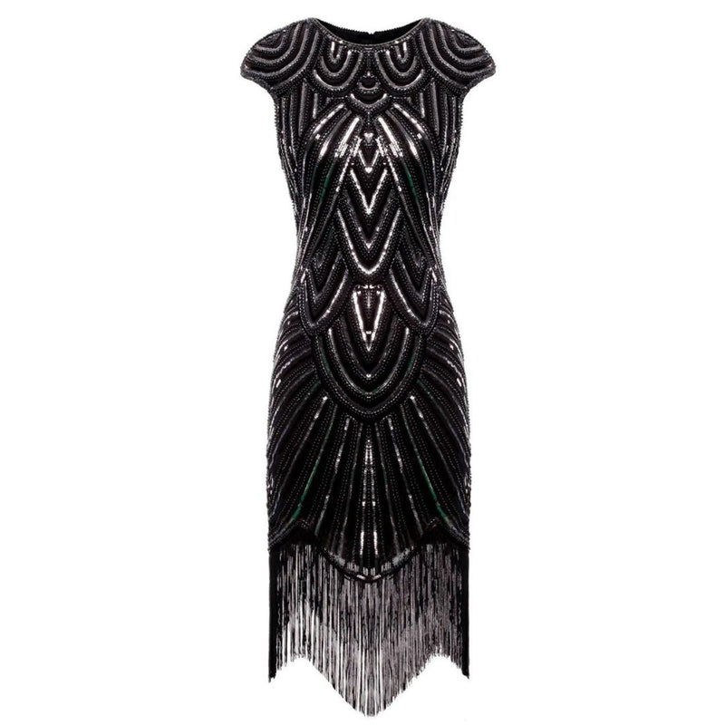 Carmi 1920er Gatsby-Stil Glitzerkleid