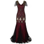 Charice Lange Jahre 20er Flapper-Kleid mit Pailletten