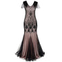 Charice Lange Jahre 20er Flapper-Kleid mit Pailletten