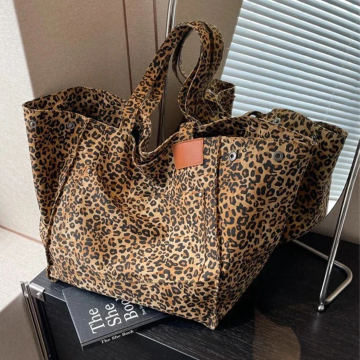 Stilvolle Handtasche mit Leopardenprint - WildElegance