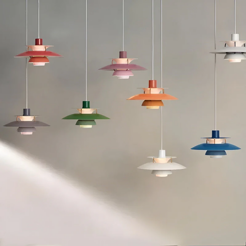 Bunte Moderne Eisen LED Pendelleuchte - ColorLuxe