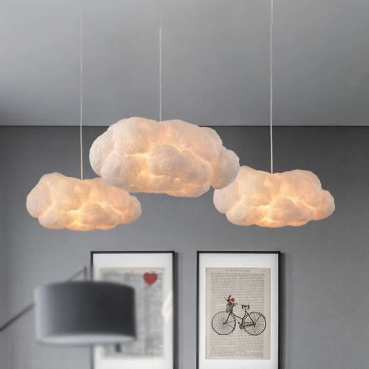 Design Cloud LED Hängelampe Weiß PVC/Baumwolle - Nimbus