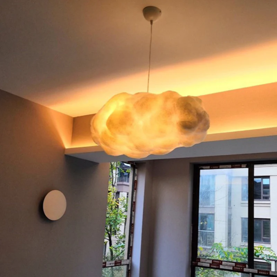 Design Cloud LED Hängelampe Weiß PVC/Baumwolle - Nimbus